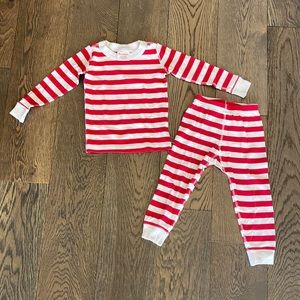 Hanna Andersson striped long john pajamas, 3T (90 cm)